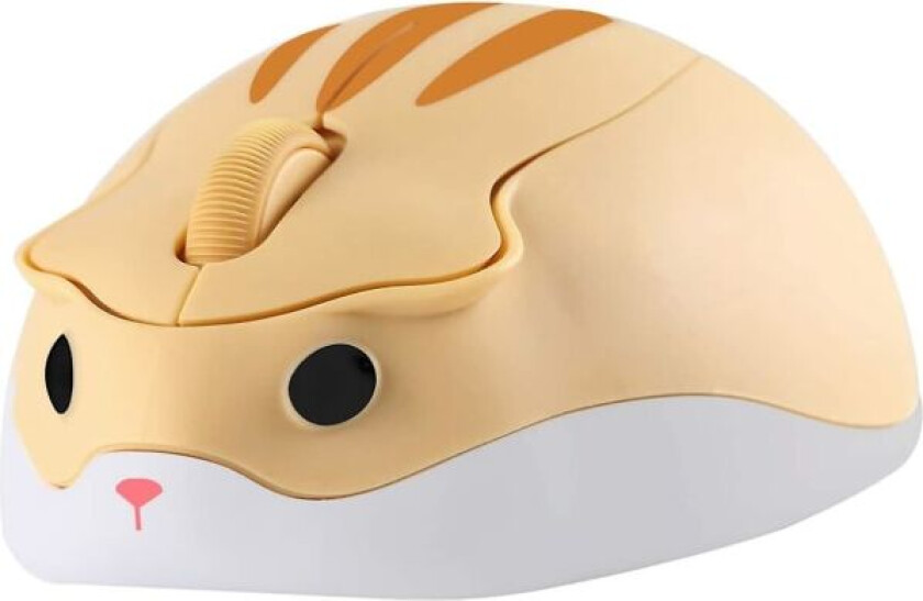 Søt Hamster Mus, Trådløs Mus 2.4ghz 1200 Dpi Mindre Støy Tegneserie Dyreform Bærbar Optisk Mus Med Usb-mottaker For Windows Bærbar Pc Compu