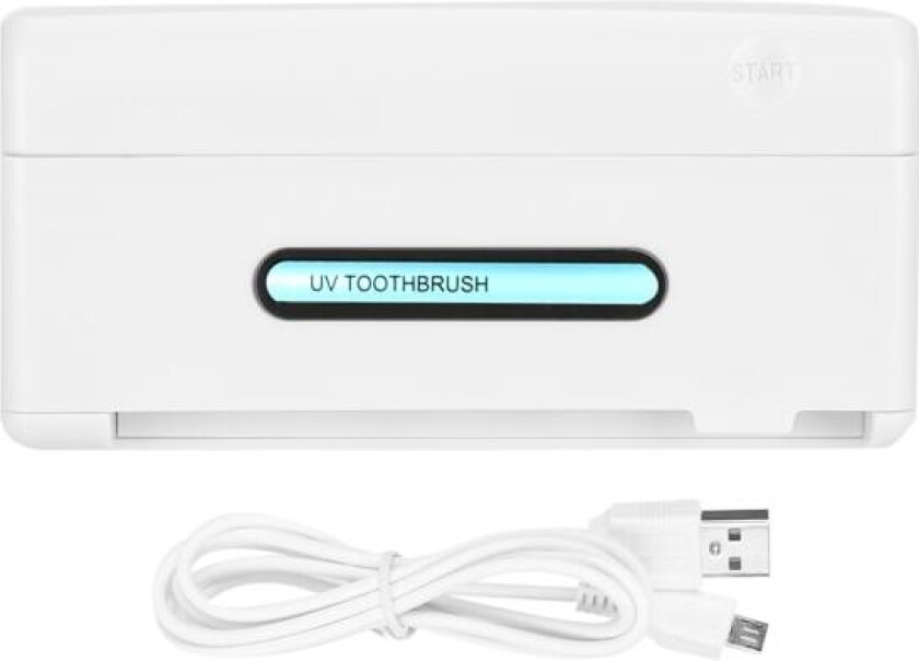 PlugIn Type USB Husholdning Veggmontert UV Tannbørsteholder Renere (Hvit)