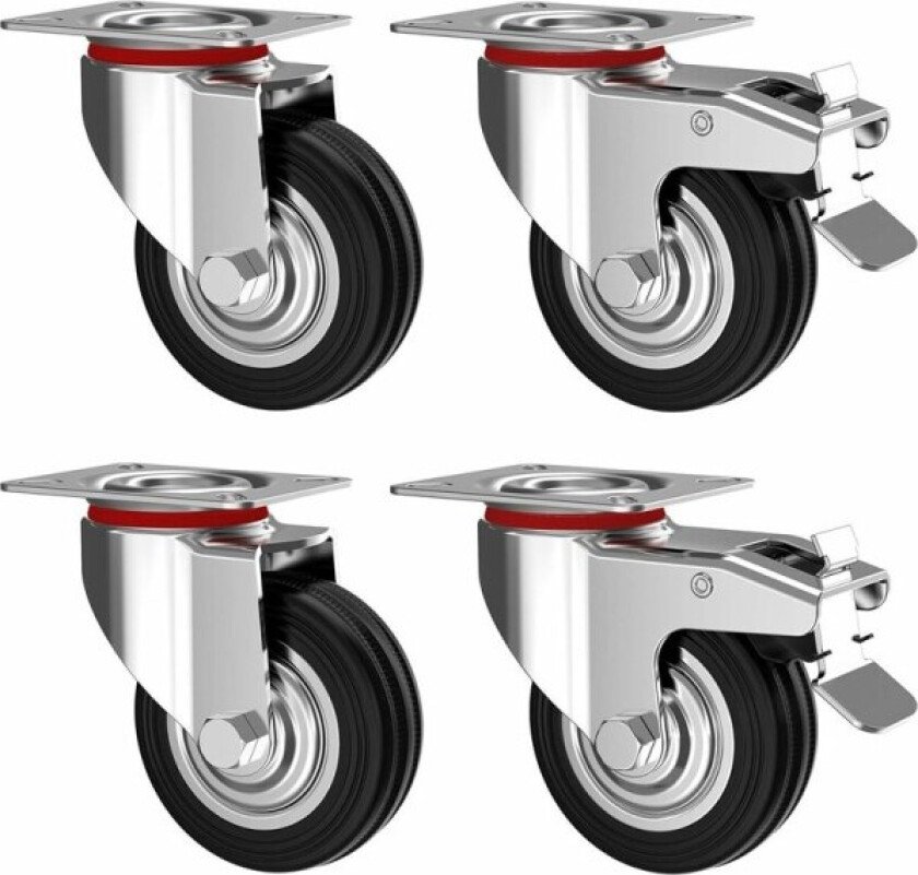 4 møbelhjul opptil 200 kg