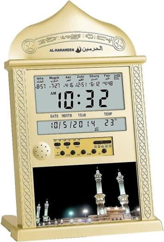 Azan Moské Vekkerklokke Islamsk Moské Azan Kalender Muslimsk Bøn Veggklokke Alarm Ramadan Hjem Døgnrytme