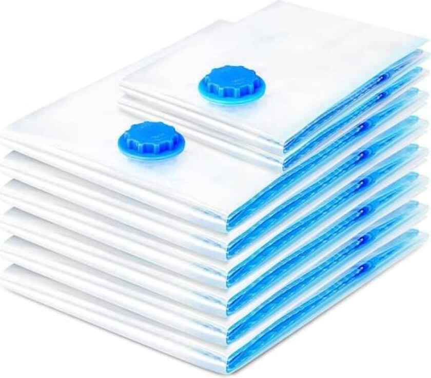 10-delt vakuumpose 100x80cm, 80x60cm, 60x40cm oppbevaringspose reise