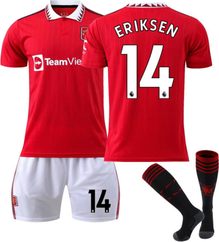 Red Devils Eriksen #14 World Cup Hjemme Fotballdrakt for voksne XL XL