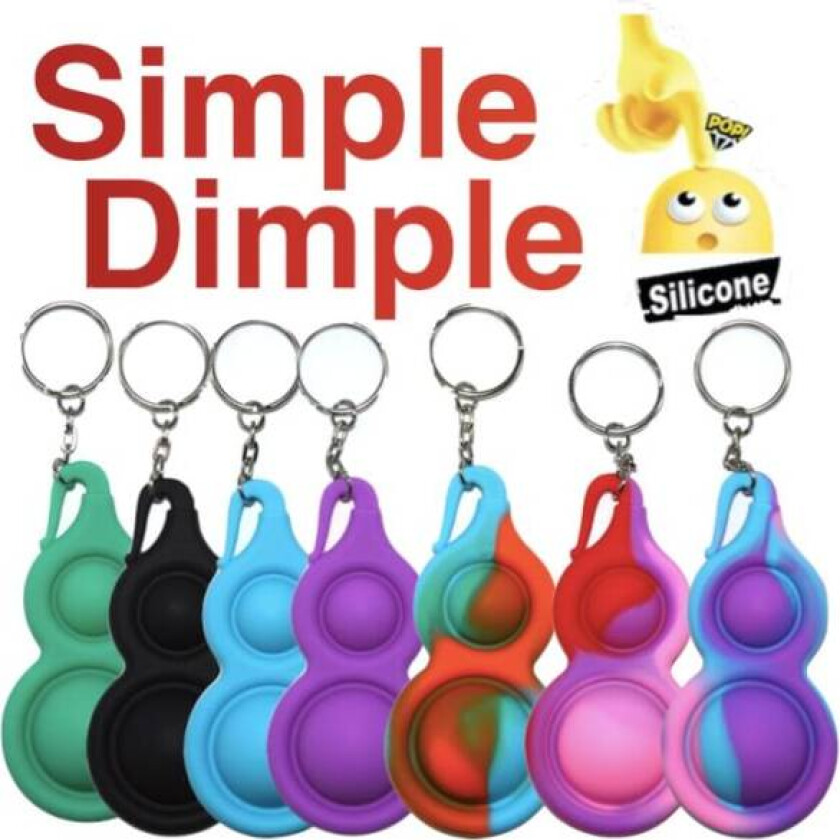 Enkel fordypning, MINI Pop it Fidget Finger Toy / Leksak-CE