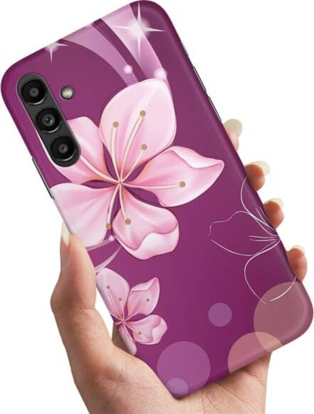 Samsung Galaxy A55 5G - Deksel/Mobildeksel Hvit Blomst