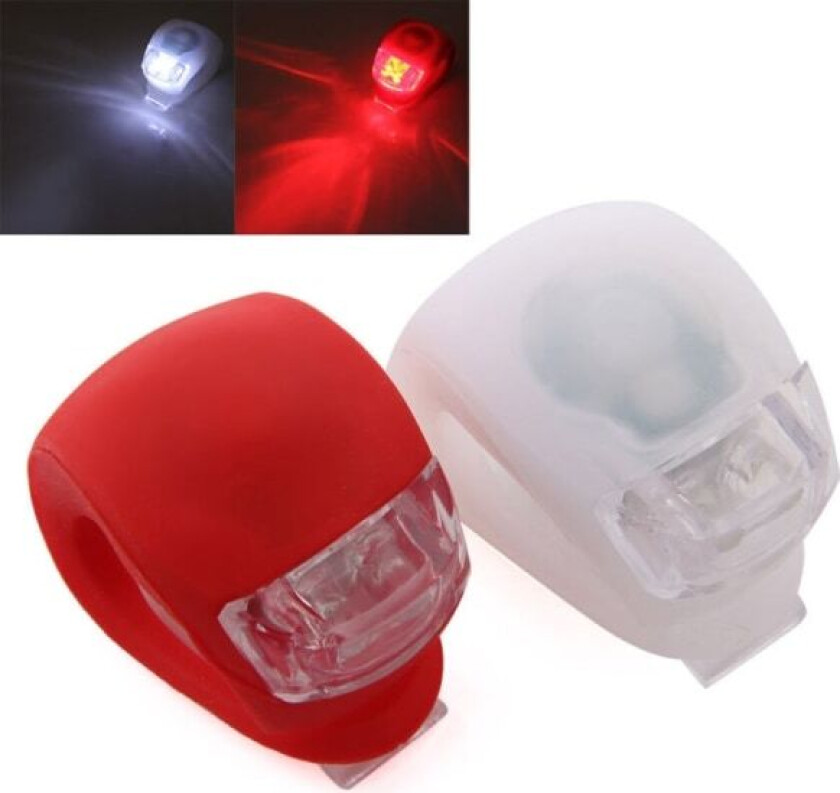 Bilde av Sykkellykt / Sykkellys 2-Pack (rød og hvit) multicolor