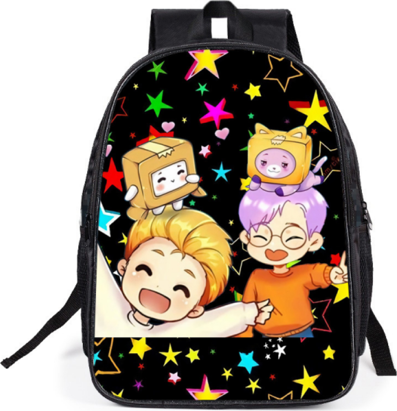 lankybox print skoleveske skulderveske ryggsekk Y