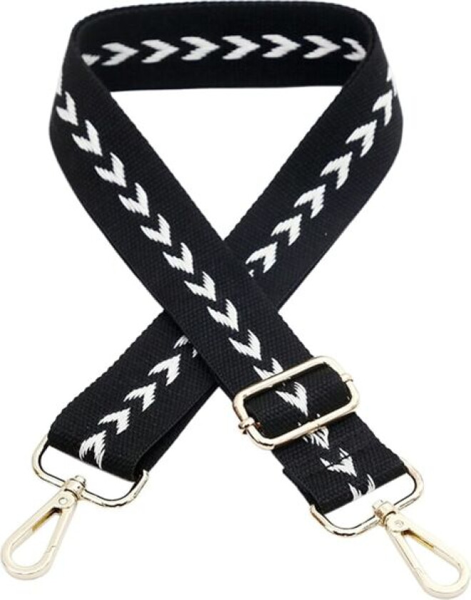 Justerbar 75-145cm håndholdt skulderstropp (svart) snorposehåndtak crossbody veskestropp erstatningsstropp ensfarget DIY-tilbehør skulderpose