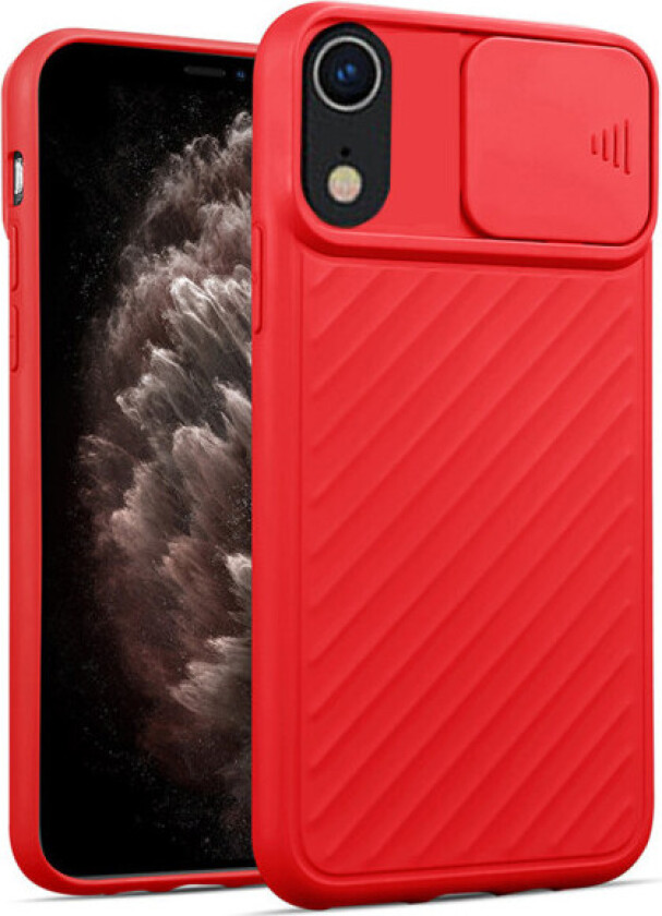 iPhone XR - Kraftig deksel med kamerabeskyttelse Röd