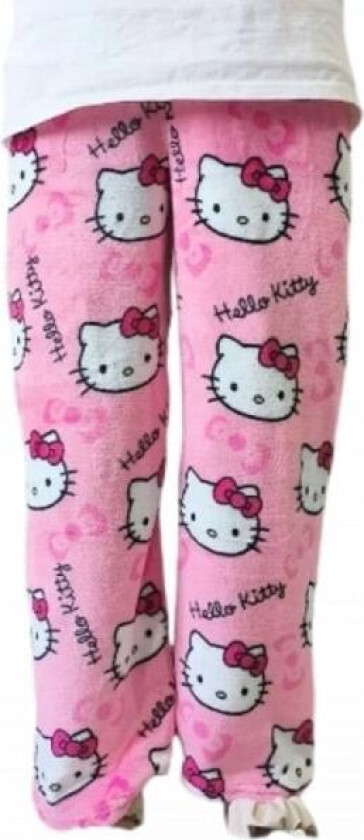 Tegneserie HelloKitty flanellpyjamas Plysj fortykket varme pyjamas for kvinner Rosa M