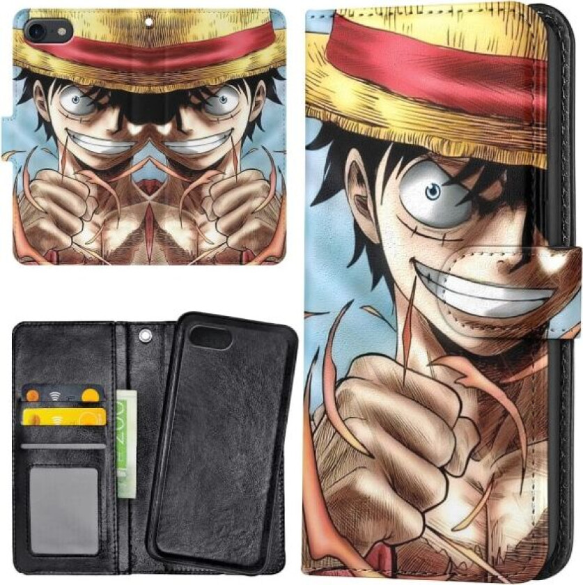 iPhone 7/8/SE - Lommebok Deksel Anime One Piece
