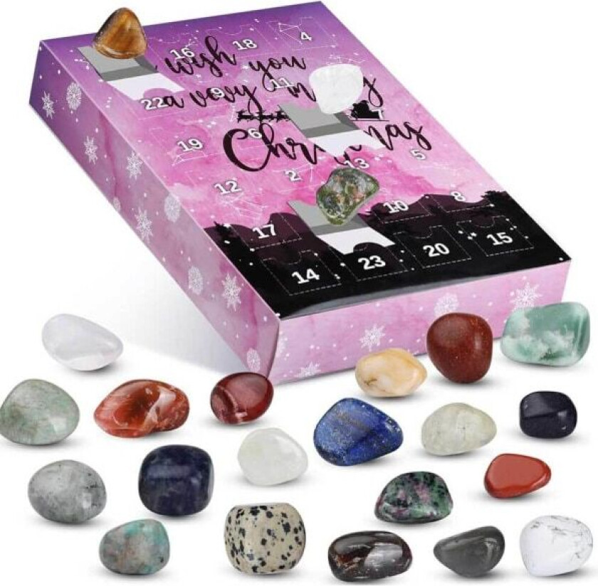 1 sett julekalender 2023 - Naturlige krystaller - Blind Bo