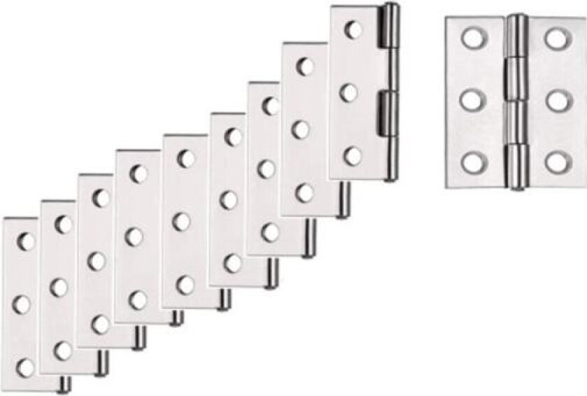 Hengsel, rustfritt stål hengsel, 20 stk små hengsler, hengsel, flatt hengsel, hengsel for hjemmemøbler maskinvare skapbeskyttelsesdør skuff