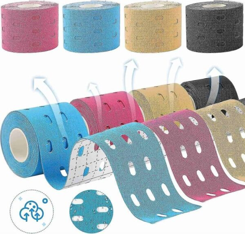 Rolls Profesjonell Medisinsk Kinesiologitape, Kinesiologitape for Knær, Skuldre, Muskelbygging - Perfekt