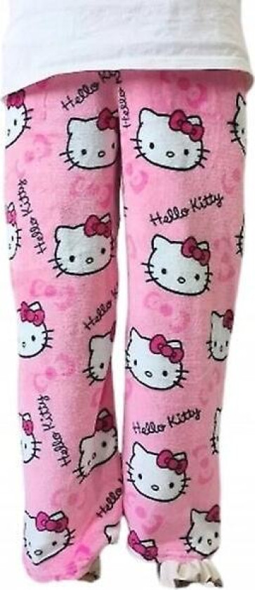 Tegneserie HelloKitty Flanell Pyjamas Plysj og Tykk Isolasjon Pyjamas for Kvinner rose pink M