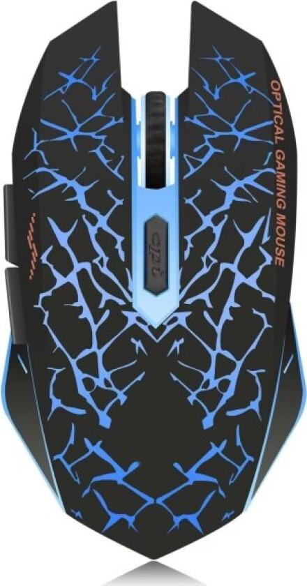 K6 Trådløs Gaming Mus, Oppladbar Stille LED Optisk Co