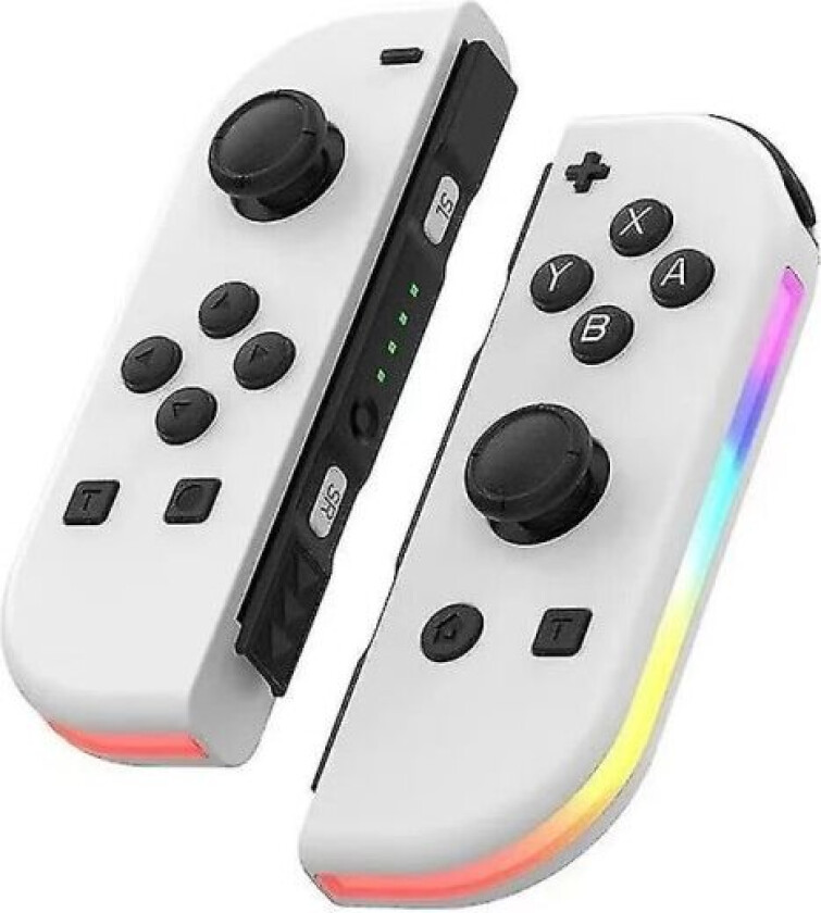 Trådløs kontroller kompatibel med Nintendo Switch, Oled, Lite Gamepad Joystick (l/r) erstatning med Rgb Høyre - Hvit White