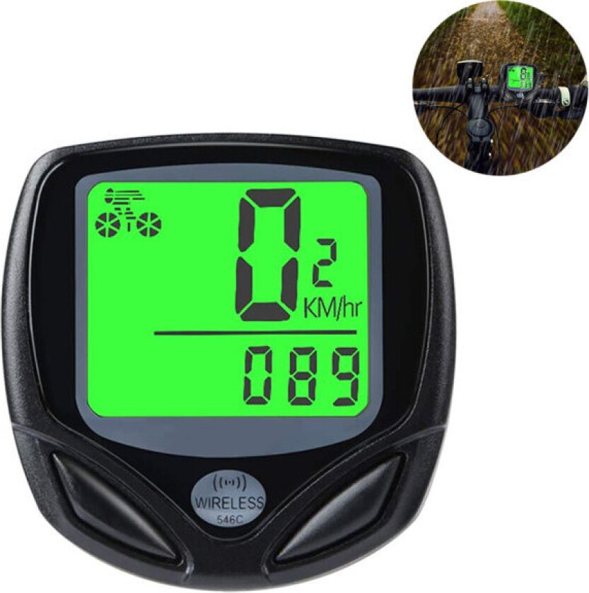 Bilde av Sykkelcomputer, trådløs, vanntett