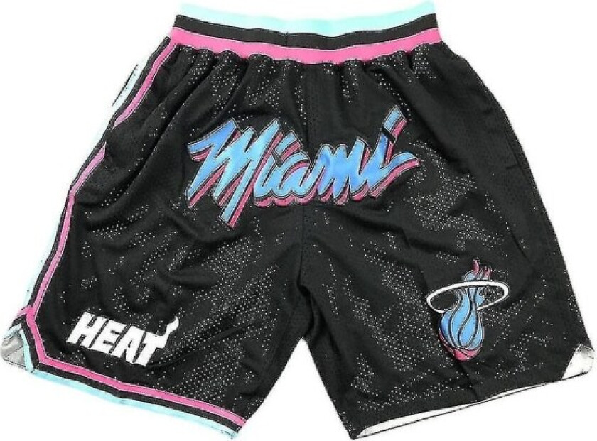 Nba Heat shorts Brodert treningsshorts Basketballshorts - S