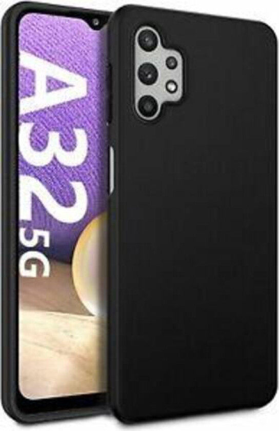 Deksel i gummi, Samsung A32 4G - Matt overflate Black