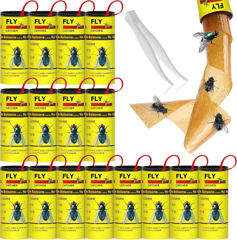 Fluefelle fluefanger fluepapir rulle 16-pakning
