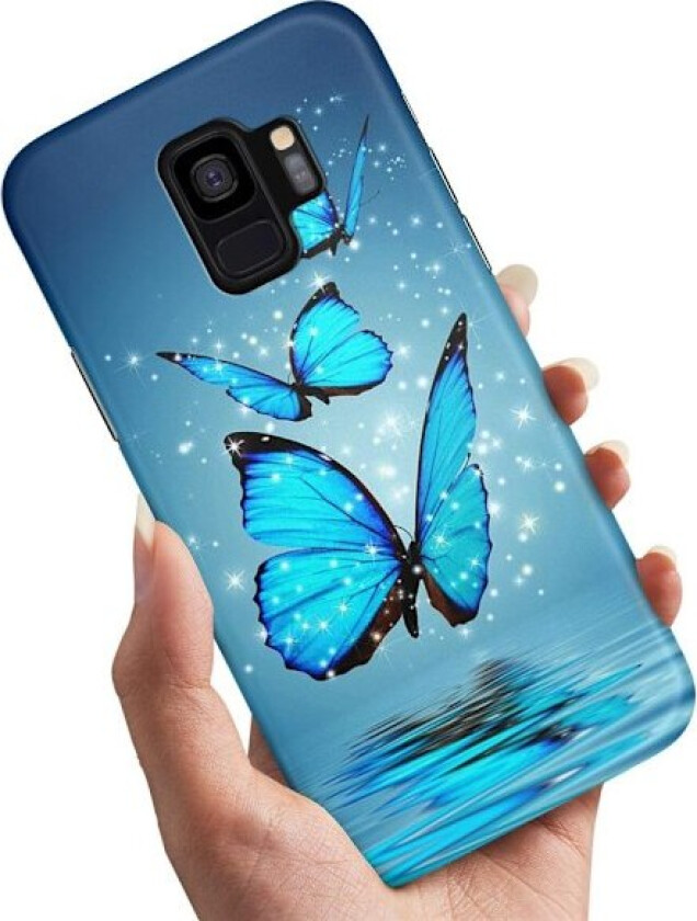 Samsung Galaxy S9 - Deksel/Mobildeksel Glitrende Sommerfugler