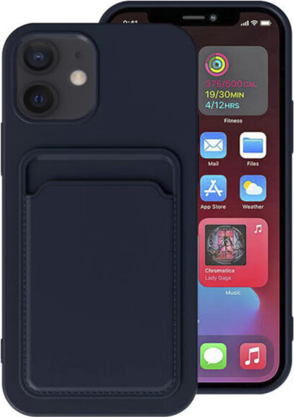 Fleksibelt deksel med kortlomme - iPhone 11 Svart