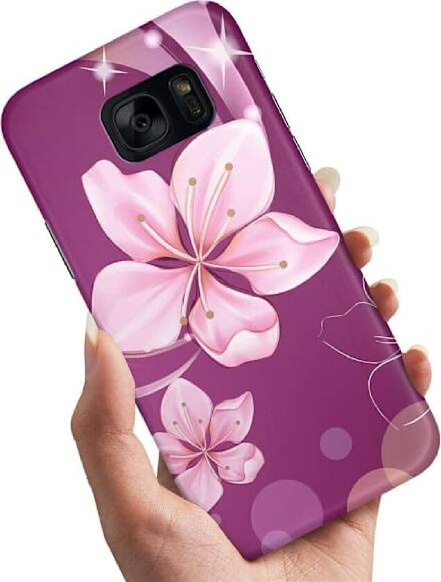 Samsung Galaxy S7 - Deksel/Mobildeksel Hvit Blomst