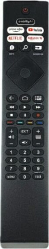 Universal fjernkontroll BRC0984501 for Philips Smart TV Svart på