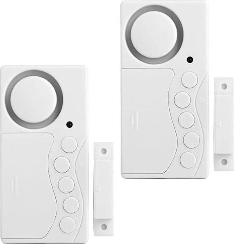 Pakke fryser dør alarm, vindu sikkerhetsalarm, 3/15/30/60 sekunder trådløs kjøleskap alarm, 4 i 1 dør sensor dørklokke døråpningsalarm Høy 108dB