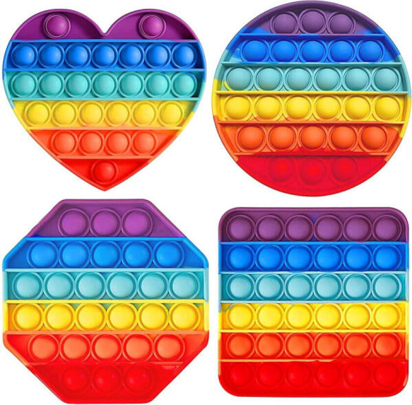 Pop It Fidget Leke Regnbue