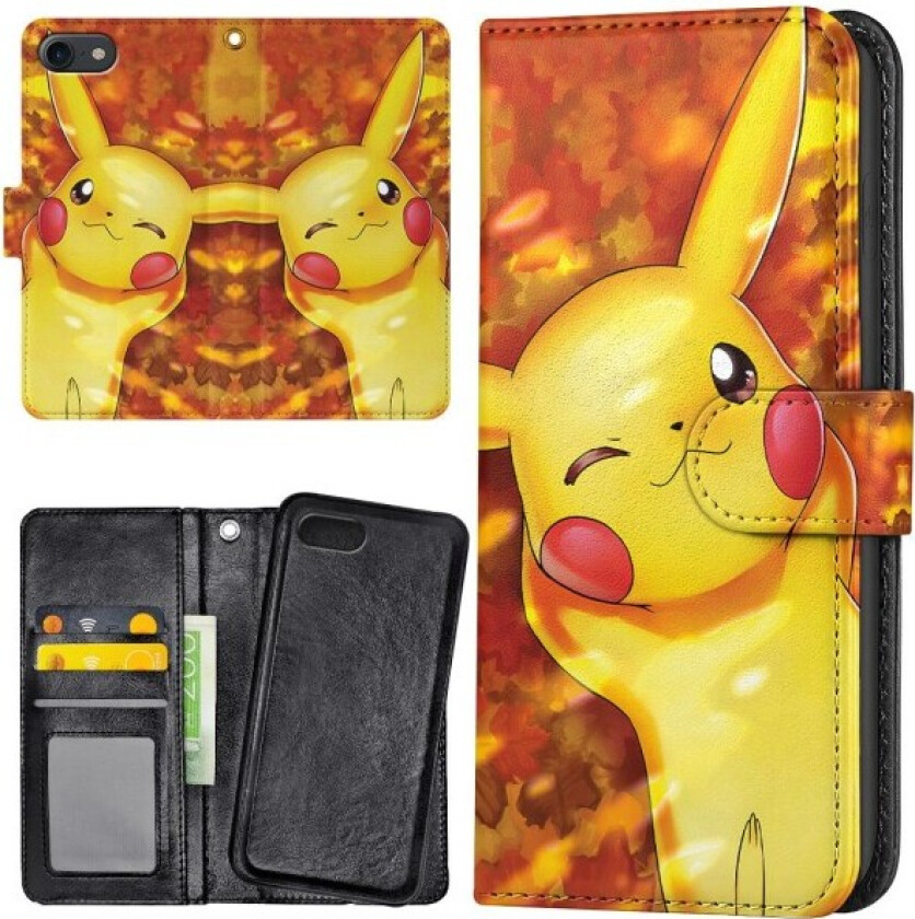 iPhone 7/8/SE - Lommebok Deksel Pokemon Multicolor