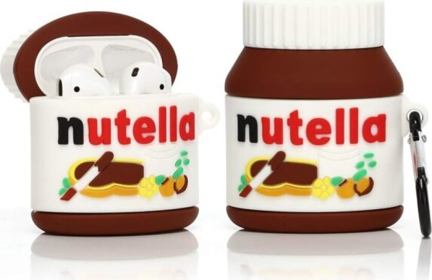 Søt deksel for Airpods 2. / 1. generasjon 2019/2016, 3D sjokolade silikondeksel beskyttende støtsikre deksler med nøkkelring for Airpods ørepropper