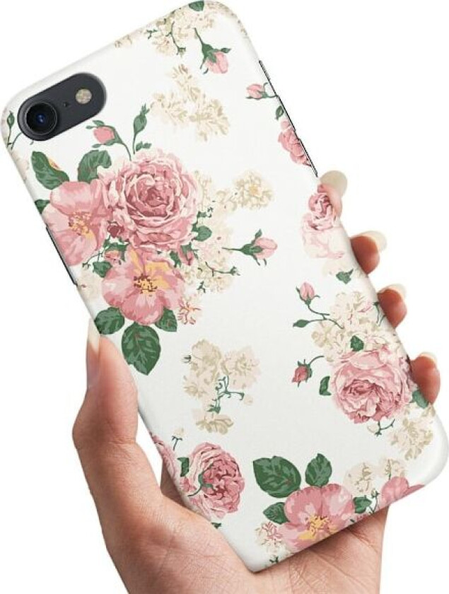 iPhone 7/8/SE - Deksel/Mobildeksel Retro Blomster