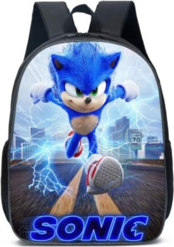 Sonic ryggsekk Stor skolefigur ryggsekk dobbel yz B