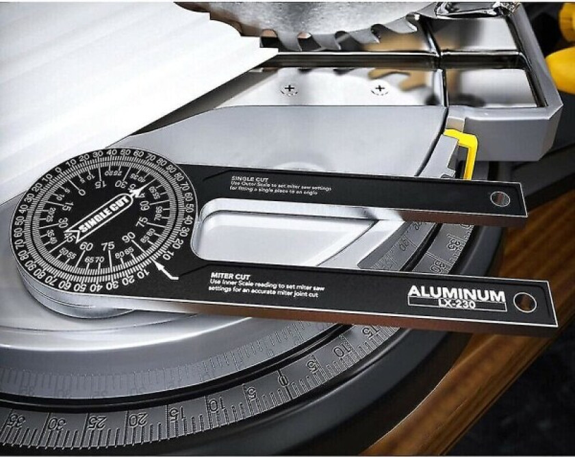 360 graders aluminiumgeringsag protraktor vinkelmåler for trebearbeiding måleverktøy