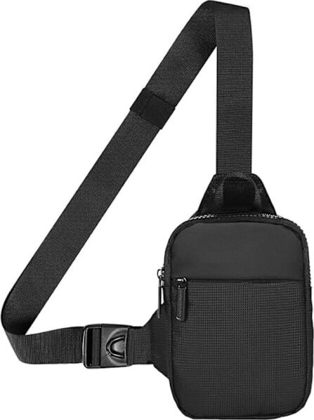 Sling Bag, Vanntett Brystveske for Menn og Kvinner, Miniveske med Glidelås, Lett Ryggsekk for Reise Fotturer Sykling Camping