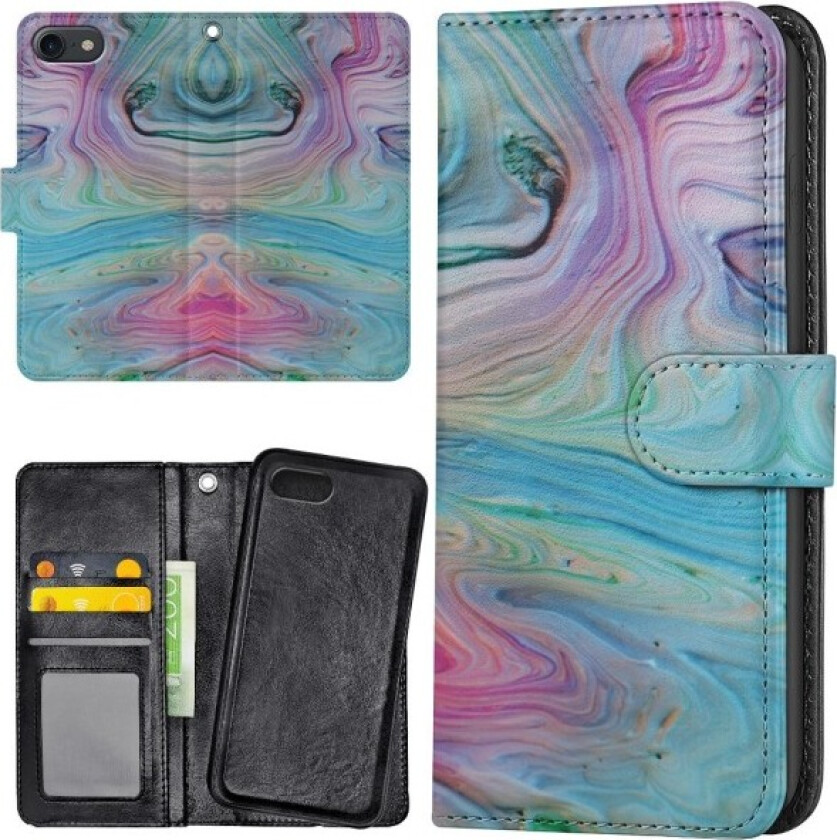 iPhone 7/8/SE - Lommebok Deksel Maling Mønster
