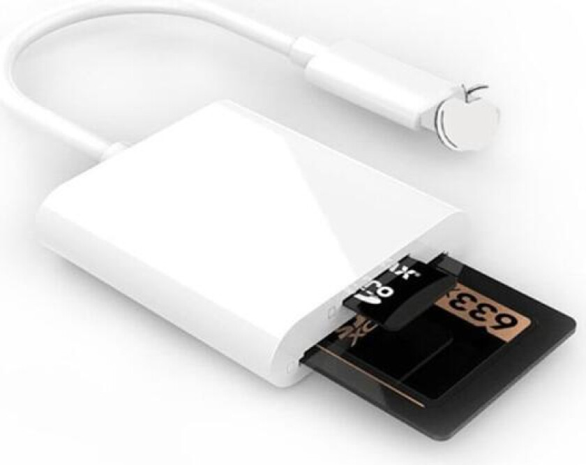 iPhone Multi-kortleser for Lightning for SD TF Memory Card 1to2