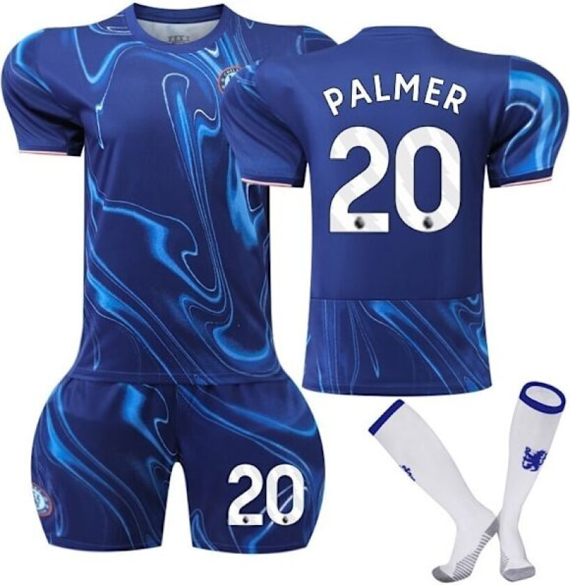 Chelsea Hjemme Fotballdrakt for Barn med Sokker NO.20 Palmer-WELLNESS 2024-2025 24