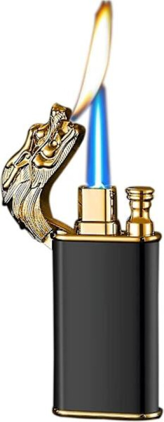 2022 Ny Dragon Lighter, Unik Lommelykt Lighter Switchable Soft/Jet Flame, Butan Påfyllbar Kul Li