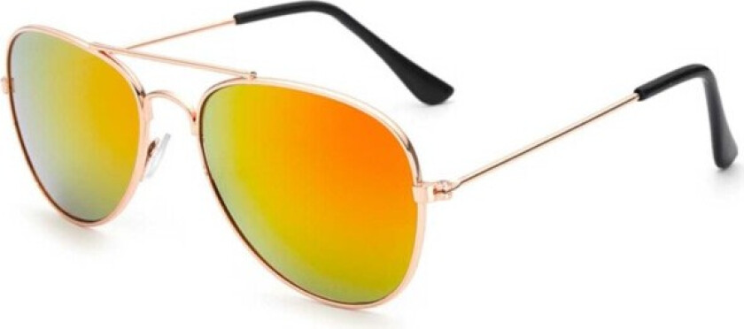 Pilot solbriller for barn - barns solbriller - Gold Red Mirror Glass rød