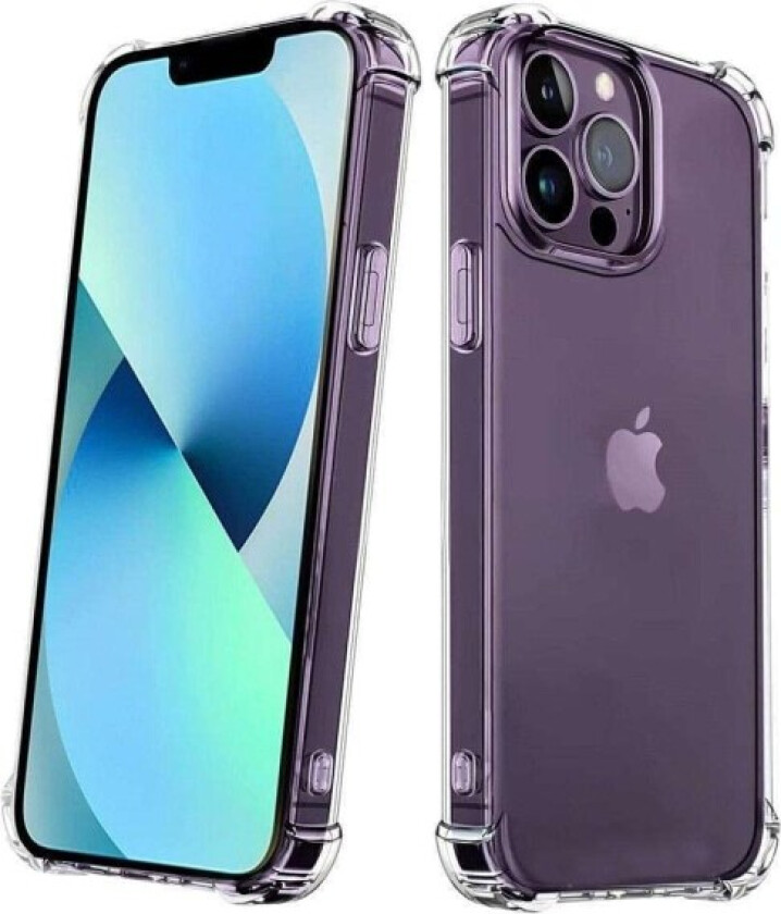 iPhone 14 Pro - Silikon støtsikkert deksel ekstra støtsikkert Transparent
