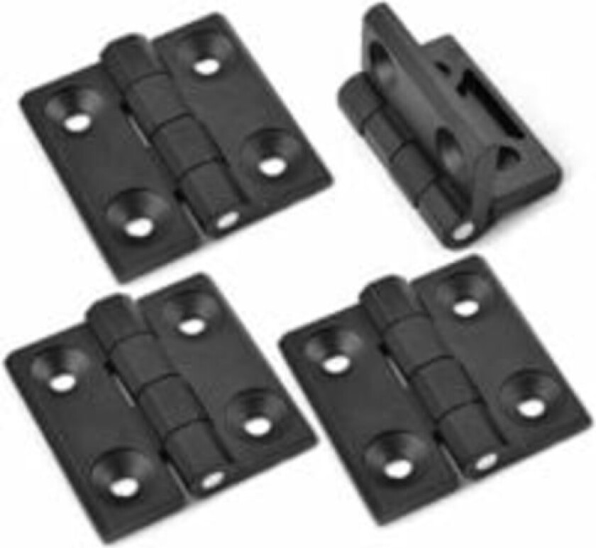4 stk dørhengsler, 50 x 50 mm firkantede hengsler, skaphengsler, Zi