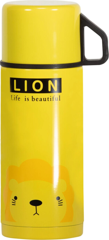 Kids Thermos Lion 350 Ml, termos Yellow / Lion