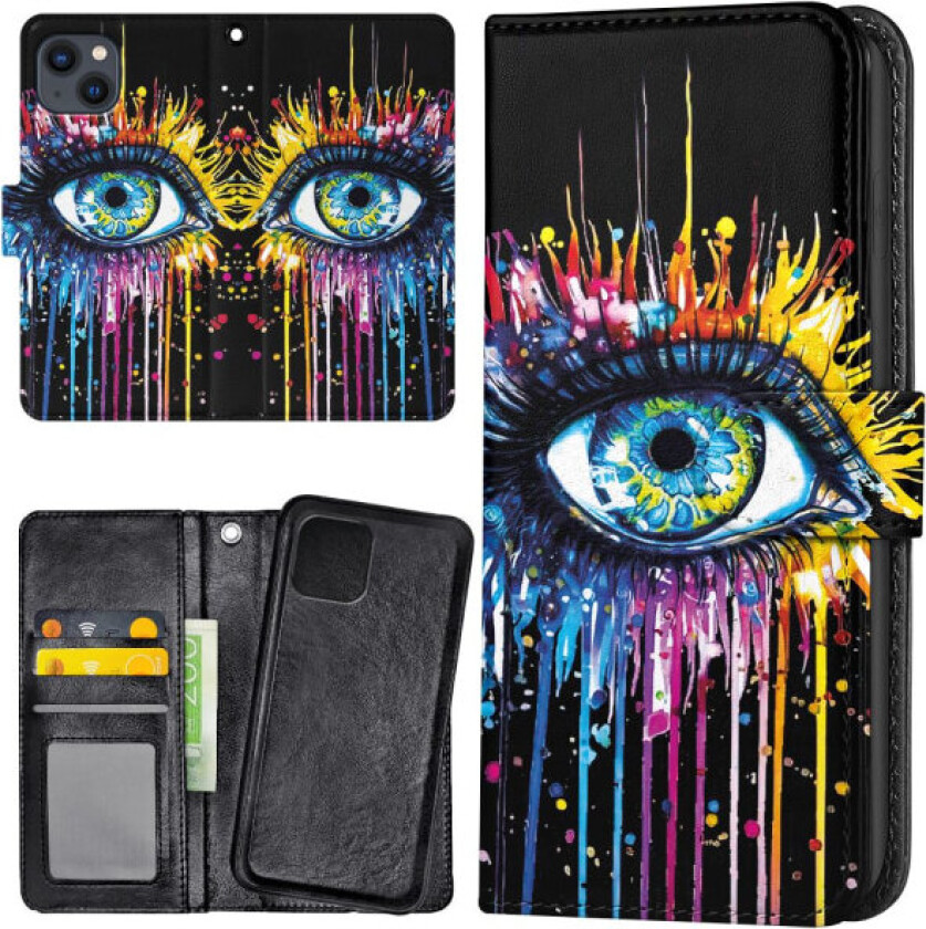 iPhone 14 - Lommebok Deksel Rennende Øye