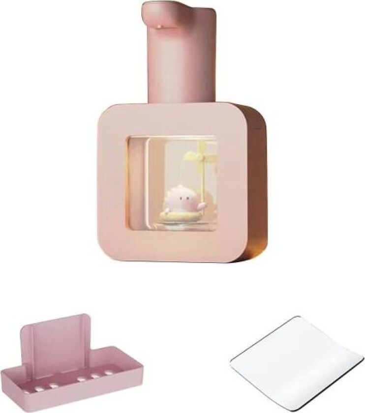 Veggmontert automatisk såpedispenser, tegneserie enhjørning/katt/dinosaur håndsåpepumpe dispenser for bad Dinosaur