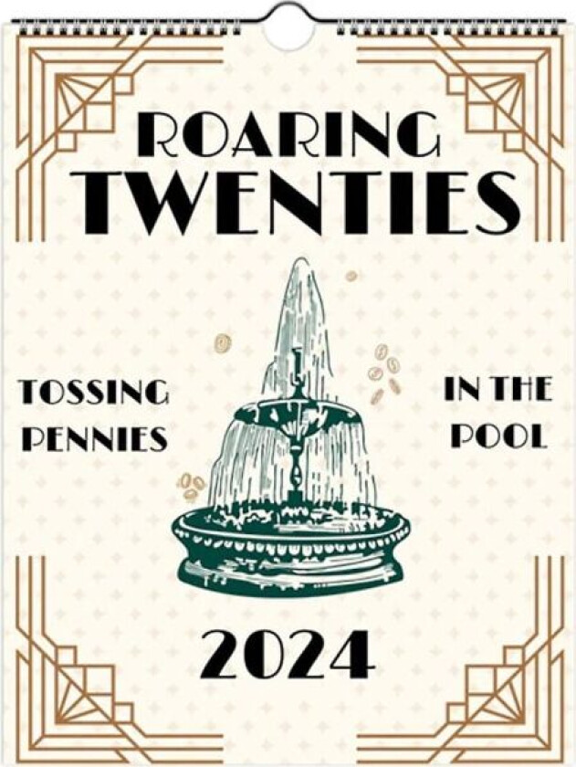 2024 Roaring Twenties Kalender Taylor Swift Sangtekster 12 Måneders Veggkalender Hjemmekontor Dekor Gaver