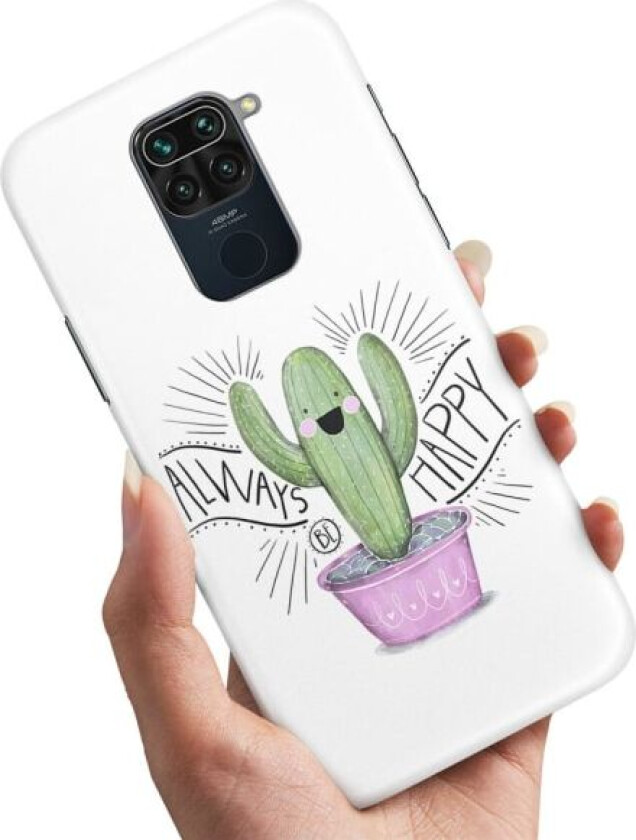 Xiaomi Redmi Note 9 - Deksel/Mobildeksel Happy Cactus