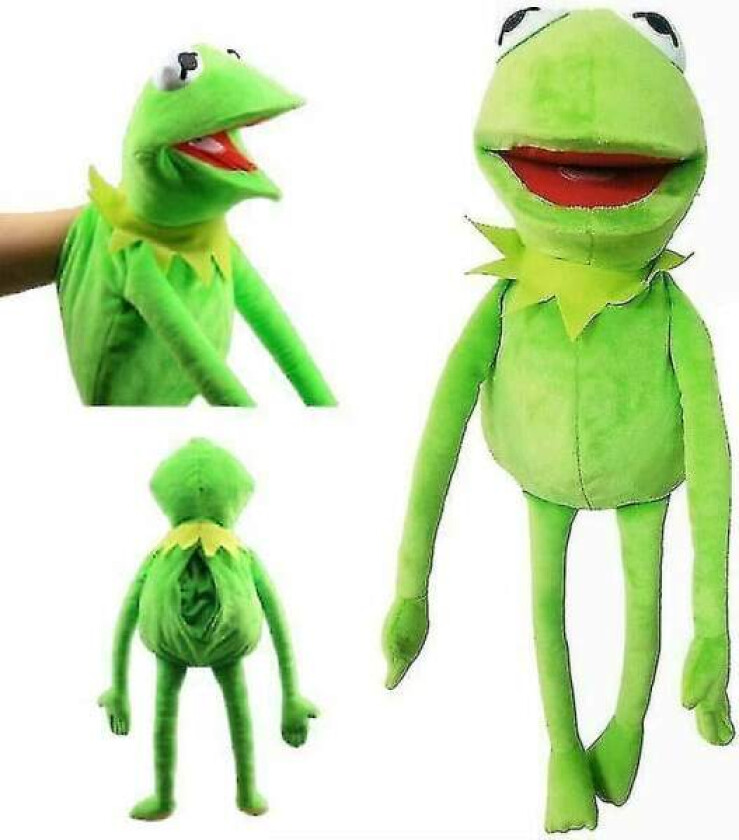 23" Kermit The Frog hånddukke myk plysjdukke lekebarn julegave-1