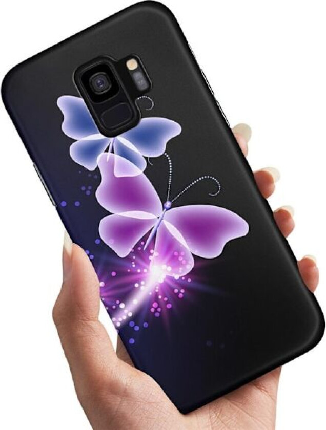 Samsung Galaxy S9 - Deksel/Mobildeksel Lilla Sommerfugler
